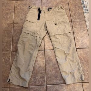 Eddie Bauer Tan Convertible Hiking Cargo Pants